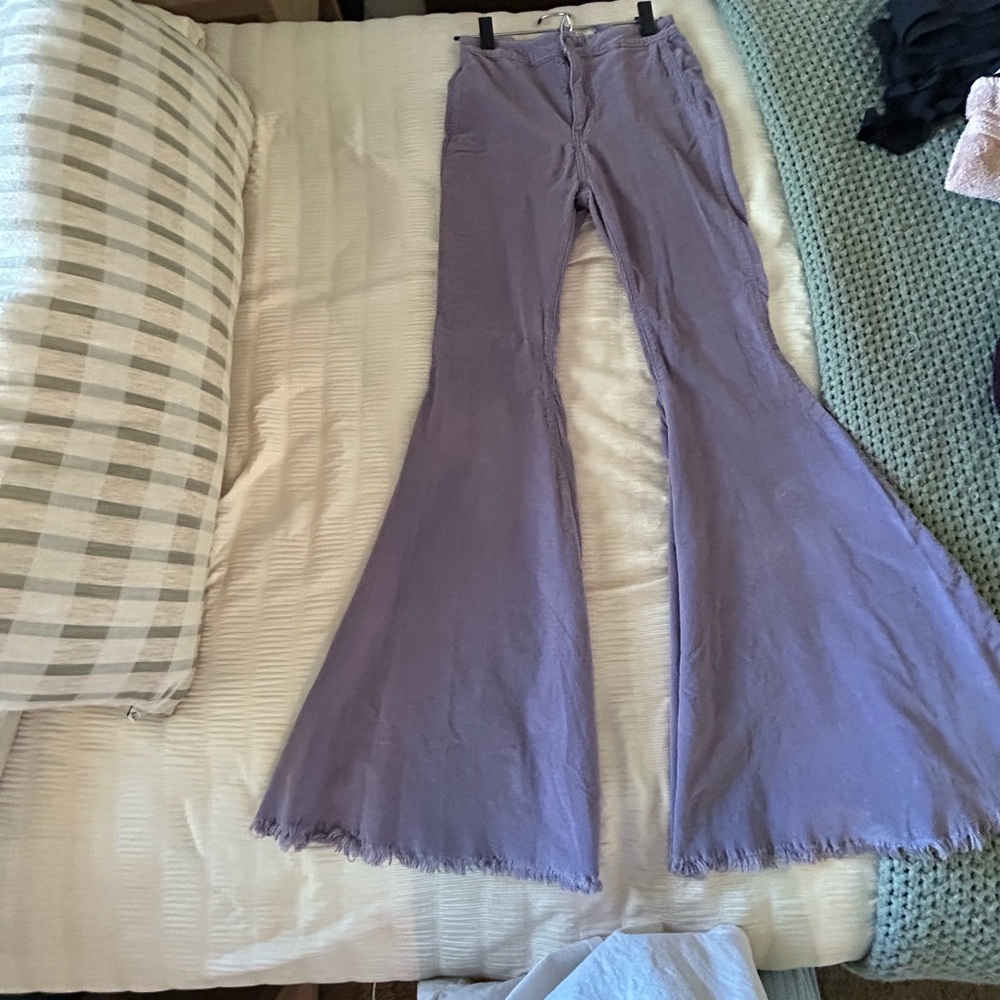 Free People Purple Corduroy Pants